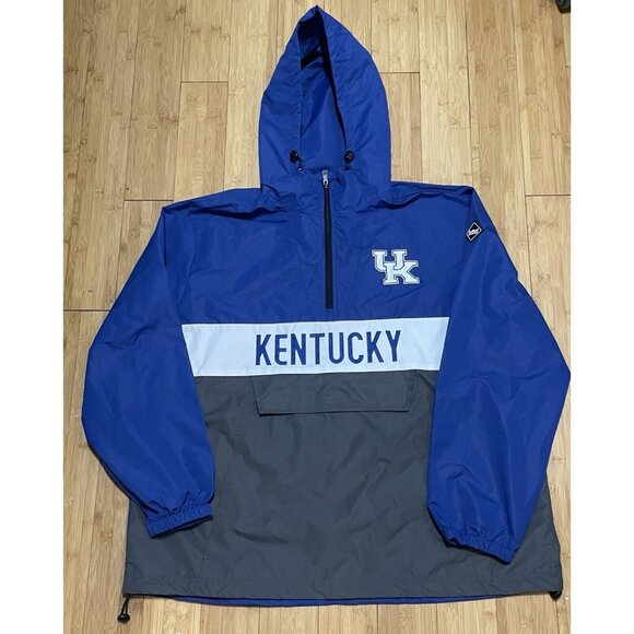 Franchise Club • Kentucky Wildcats Pullover Jacket | Blue & Gray | Men’s 2XL - Picture 1 of 9